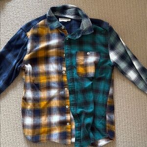 Multicolor Plaid Button-Up Shirt
